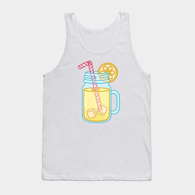 Cute Lemonade Jar Tank Top by RosemaryRabbit